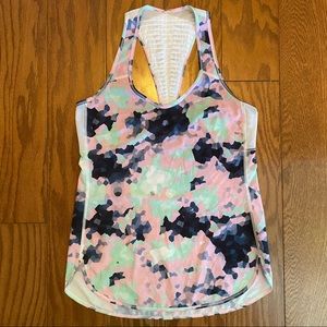 Lululemon tricolored mesh racer back tank